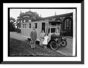 Historic Framed Print, Auto house of Will A. Harris of Texas, 9/2/24,  17-7/8" x 21-7/8"