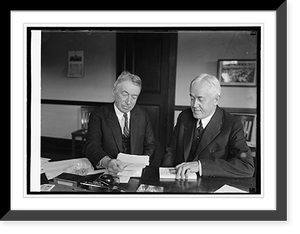 Historic Framed Print, C.L. Shaver & Jno. W. Davis at Dem. hdqtrs., [9/27/24],  17-7/8" x 21-7/8"
