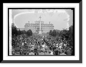 Historic Framed Print, Dedication of 1st Div. A.E.F. monument, 10/4/24 - 2,  17-7/8" x 21-7/8"