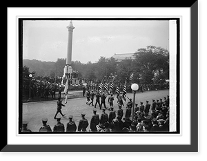 Historic Framed Print, Dedication of 1st Div. A.E.F. monument, 10/4/24 - 3,  17-7/8" x 21-7/8"