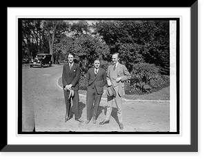 Historic Framed Print, Debating team of Cambridge at W.H.; R.A. Butler, A.P. Marshall, Gerald Sparrows, 10/20/2,  17-7/8" x 21-7/8"