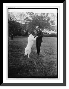 Pres. Coolidge with Rob Roy, 10/31/24 Classic, Vintage Wall Art