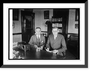 Historic Framed Print, Carlisle P. Winslow and W.B. Greeley, 11/12/24,  17-7/8" x 21-7/8"