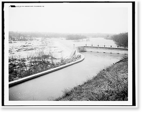 Vintage Landscape - Richmond, Virginia - Falls of the James River