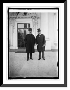 Historic Framed Print, Minister G. Simopoulos of Greece and J. Butler Wright at W.H. [i.e., White House, Washin,  17-7/8" x 21-7/8"