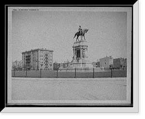 Historic Framed Print, Lee Monument, Richmond, Va.,  17-7/8" x 21-7/8"