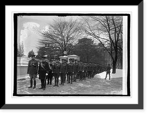 Historic Framed Print, Officers of Army at New Year reception at White House, [Washington, D.C.], 1/1/25,  17-7/8" x 21-7/8"