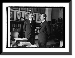 Historic Framed Print, Capts. C.T. Brooks & L.W. Burnham, Marine aides to President, [1/12/25],  17-7/8" x 21-7/8"