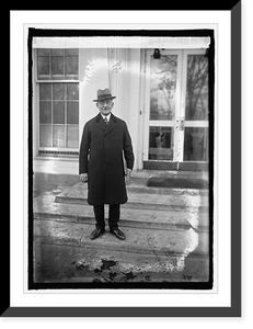 Historic Framed Print, W.T. Galleher, Chairman of Inaugural Committee, [1/25],  17-7/8" x 21-7/8"