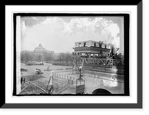 Historic Framed Print, President's inaugurational stand, 2/17/25,  17-7/8" x 21-7/8"