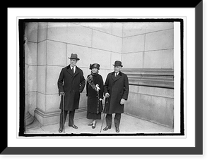 Sec. Hughes with Amb. & Mrs. Kellogg on arrival at Union Station, Washington, D.C., 2/, Antique Poster