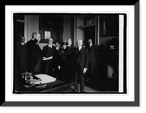 Historic Framed Print, Swearing in of Sec. Kellogg, 3/5/25,  17-7/8" x 21-7/8"