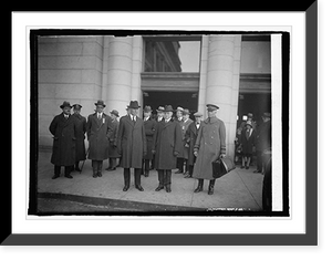 Historic Framed Print, Colonel John Coolidge & Gov. Billings, 3/3/25,  17-7/8" x 21-7/8"