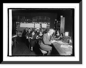 Historic Framed Print, Experiment at Gallaudet College by Prof. R.H. Gault, 4/2/25 - 2,  17-7/8" x 21-7/8"