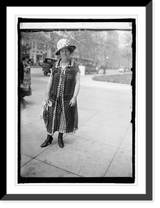 Historic Framed Print, Mrs. H.A. Colman, Pres. of League of American Penwomen, 4/25/25,  17-7/8" x 21-7/8"