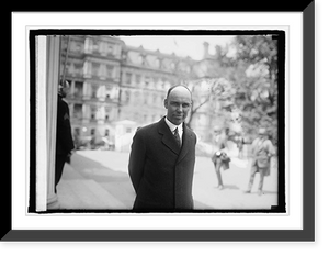 Historic Framed Print, Governer Ralph O. Brewster of Maine at W.H. [i.e., White House, Washington, D.C., 4/22/2,  17-7/8" x 21-7/8"
