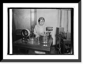 Miss Grace Hazen, Bu. of Standards testing radio wave meters, 5/19/25, Historic Reproduction