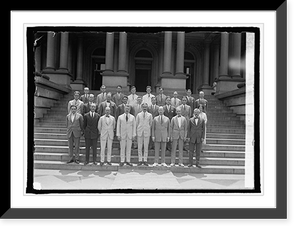 Historic Framed Print, Foreign Service Officers of State Dept., [6/5/25],  17-7/8" x 21-7/8"