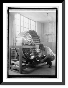 Historic Framed Print, D.W. Kessler, Bu. of Standards, scrubbing marble, 6/9/25,  17-7/8" x 21-7/8"