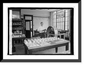 Historic Framed Print, D.W. Kessler, Bu. of Standards, scrubbing marble, [6/9/25],  17-7/8" x 21-7/8"