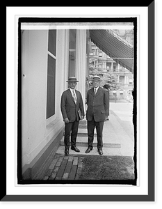 Historic Framed Print, Col. C.O. Sherrill & R.T.H. Halsey, 7/8/25,  17-7/8" x 21-7/8"