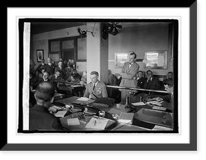 Historic Framed Print, Col. Wm. Mitchell before Navy board on Shenandoah disaster, [10/7/25],  17-7/8" x 21-7/8"