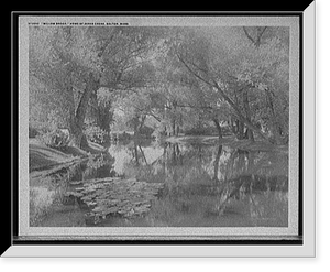 Historic Framed Print, Willow Brook, home of Zenas Crane, Dalton, Mass.,  17-7/8" x 21-7/8"