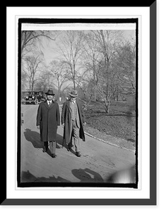 Historic Framed Print, Senators Curtis & J.T. Robinson, 12/8/25,  17-7/8" x 21-7/8"