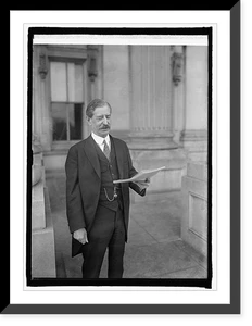 Black & White Photo - Senator Swanson with World Court address, 1925
