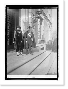 Vintage Americana Print - Amb. & Signora de Martino, 1926