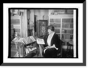 Historic Framed Print, Mary Roberts Rinehart, 1/13/26 - 2,  17-7/8" x 21-7/8"