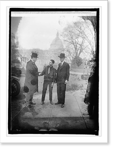 Black & White Photo - Rep. Frank Reid, Farnum Parker & Rep. Curry, 1926