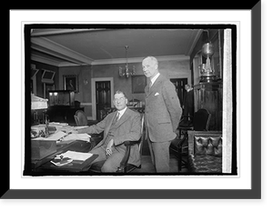 Sec. Wilbur & Capt. W.J. Cluverius, his new aide, 2/25/26, Vintage Print