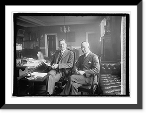 Sec. of Navy Wilbur & Capt. W.J. Cluverius, his new aide, 2/25/26, Vintage Print