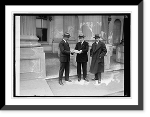 Sen. Wadsworth, Dawes, David Lynn with stone for N.Y. skyscraper, 4/15/26, Historic Print