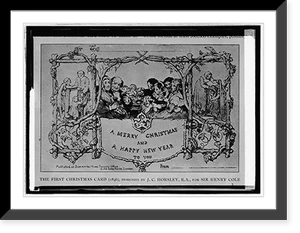Historic Photo Print - Christmas - The First Card copy, 1846