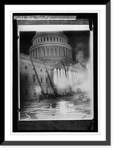 Historic Framed Print, Fire, Capitol, [Washington, D.C.] - 2,  17-7/8" x 21-7/8"