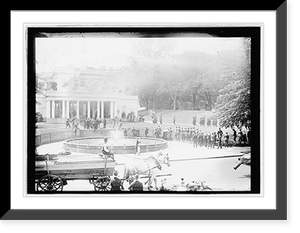 Historic Framed Print, French Blue Devils, May 12, 1915 at White House, [Washington, D.C.],  17-7/8" x 21-7/8"