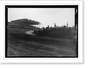 Vintage Photo Print - Washington, DC - Motorcycle races, Benning, 1917