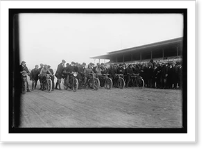 Historic Photo Print - Motor cycle races, Laurel, Md., Nov. 25, 1915