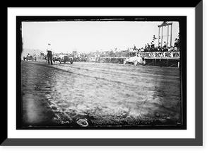Historic Framed Print, Auto races, Benning, Md., [i.e., Washington, D.C.], c. 1916,  17-7/8" x 21-7/8"