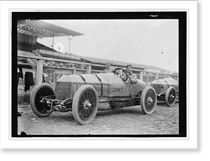 Vintage Americana Print - Washington DC - Auto races, Benning, Md, 1916