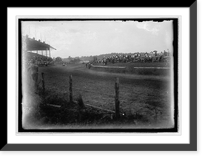 Historic Framed Print, Auto races, Bennings, Md. [i.e., Washington, D.C.], 1915 - 7,  17-7/8" x 21-7/8"