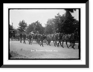 Historic Framed Print, Military funeral, Gen. Duncan, 1912,  17-7/8" x 21-7/8"