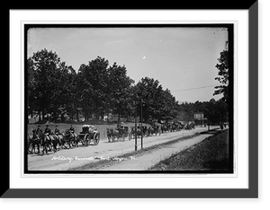 Historic Framed Print, Military funeral, Ft. Myer, Va., [1912],  17-7/8" x 21-7/8"