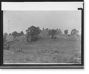Vintage Military Print - Lake George - Fort Ticonderoga, N.Y