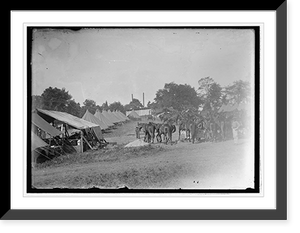 Historic Framed Print, Cavalry camp, Winchester, Va., 1913 - 5,  17-7/8" x 21-7/8"