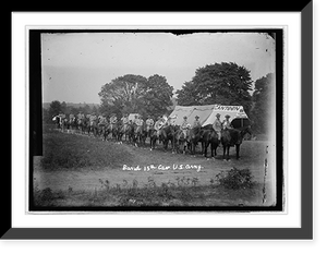 Historic Framed Print, Band of 15th Cavalry, U.S. Army, [Ft. Myer, Va.],  17-7/8" x 21-7/8"