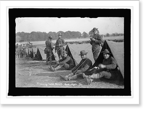 Vintage Military Print - U.S. Army field camp, Ft. Myer, Va, 1915