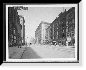 Historic Framed Print, Main Street, Buffalo, N.Y. - 3,  17-7/8" x 21-7/8"